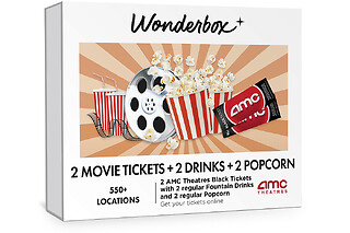 2 Movie Tickets + 2 drinks + 2 popcorn