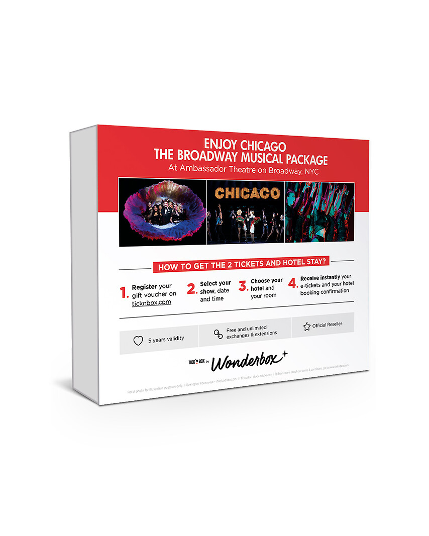 Chicago The Musical -  2 Tickets + One Night Stay