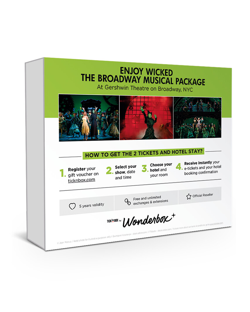 Wicked The Musical - 2 Tickets + One Night Stay
