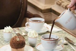 The signature Angelina Brunch for 2 + The Hot Chocolate Mix at Angelina Bryant Park
