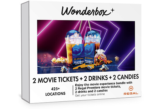REGAL Movie Bundle - 2 tickets + 2 drinks + 2 candies
