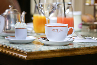 The signature Angelina Brunch for 2 + The Hot Chocolate Mix at Angelina Bryant Park