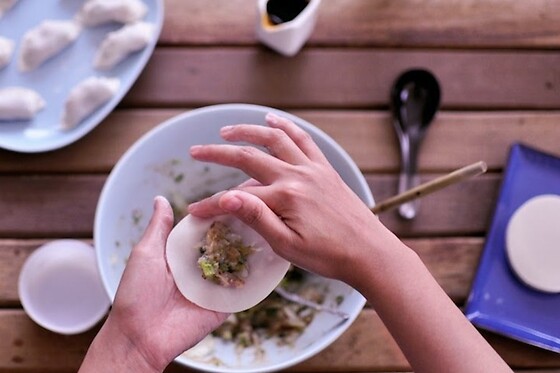 Chinese Dumplings Making Class for 2 in San Diego