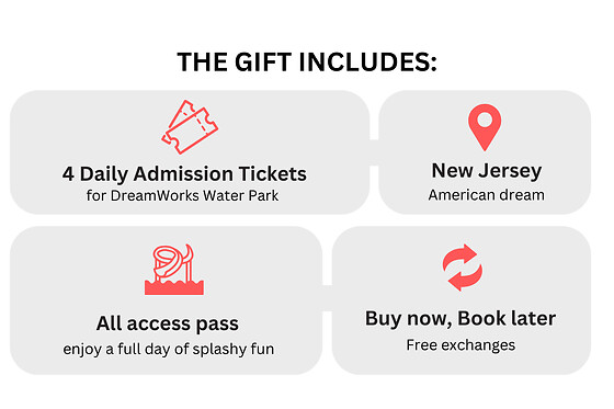 DreamWorks Water Park for 4